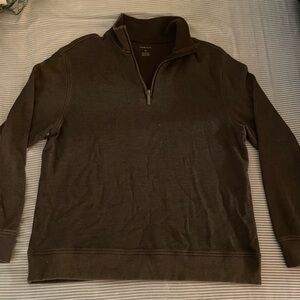 Van Heusen Brown Quarter-Zip Sweater